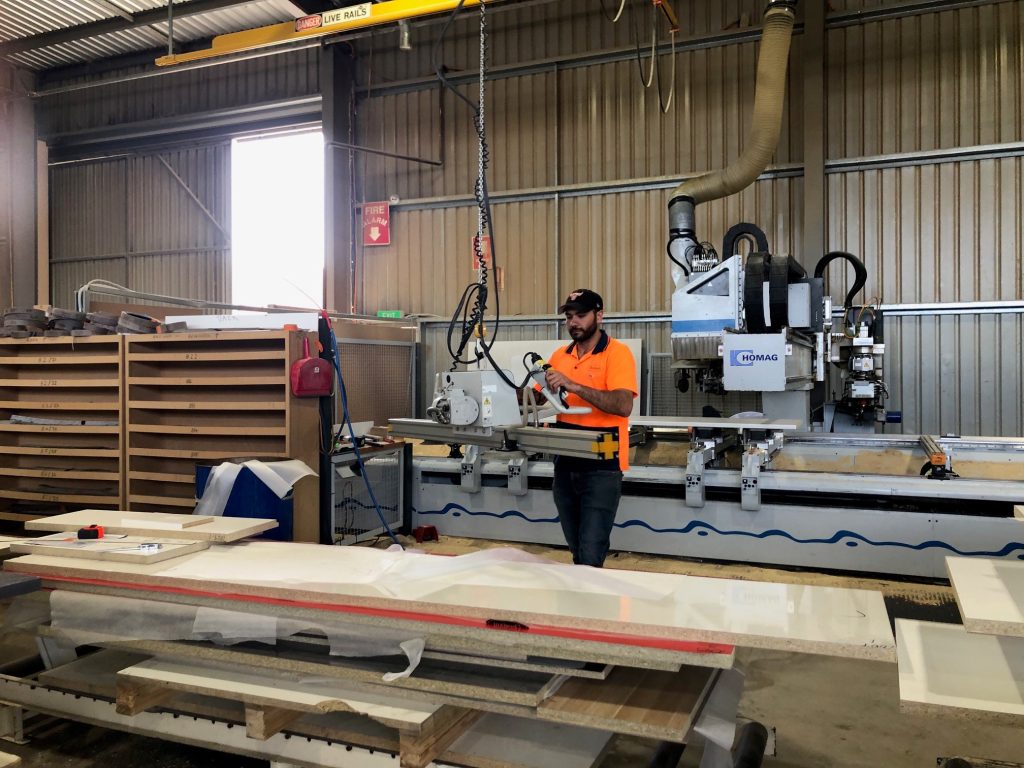 Duraform apprentice Donald Coles